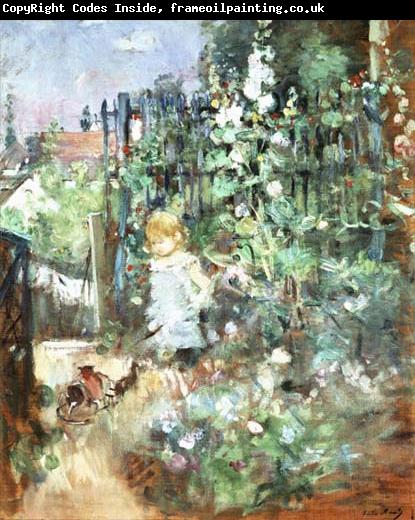 Berthe Morisot Child among Staked Roses